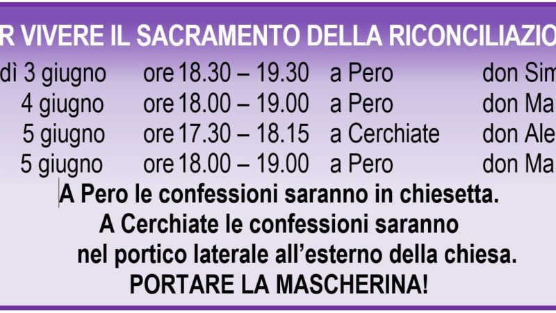 PER VIVERE IL SACRAMENTO DELLA RICONCILIAZIONE