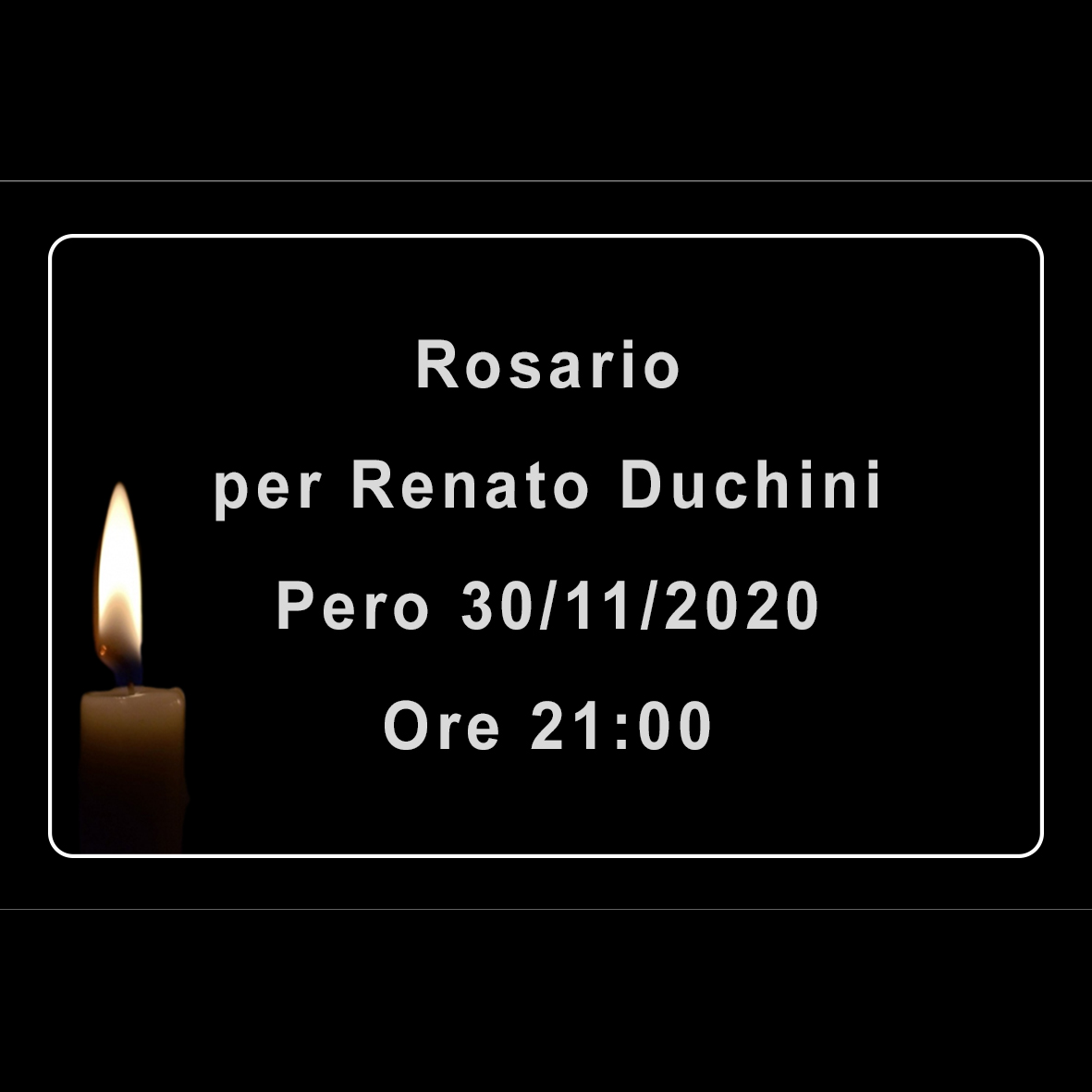 Rosario per Renato Duchini