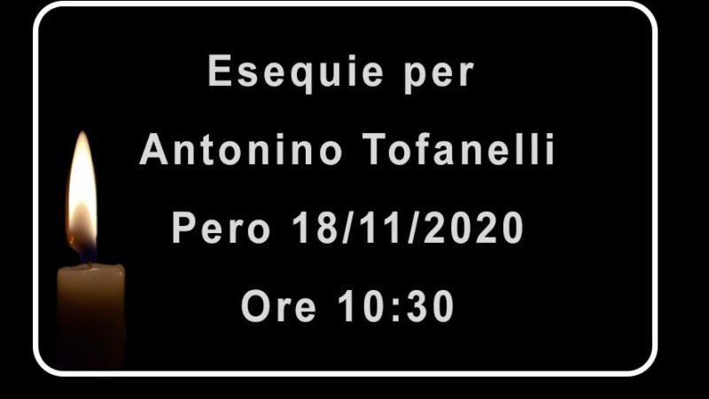 Esequie per Antonio Tofanelli