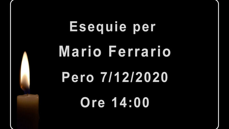 Esequie per Mario Ferrario