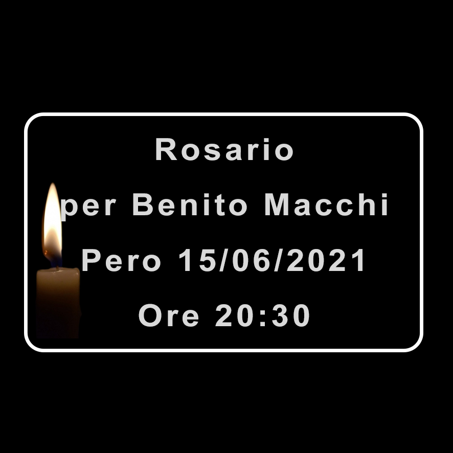 Rosario per Benito Macchi