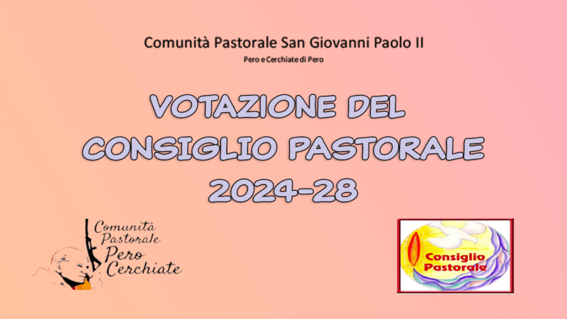 Consiglio Pastorale 2024 Manifesto